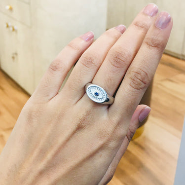 Evil Eye Cuff Ring